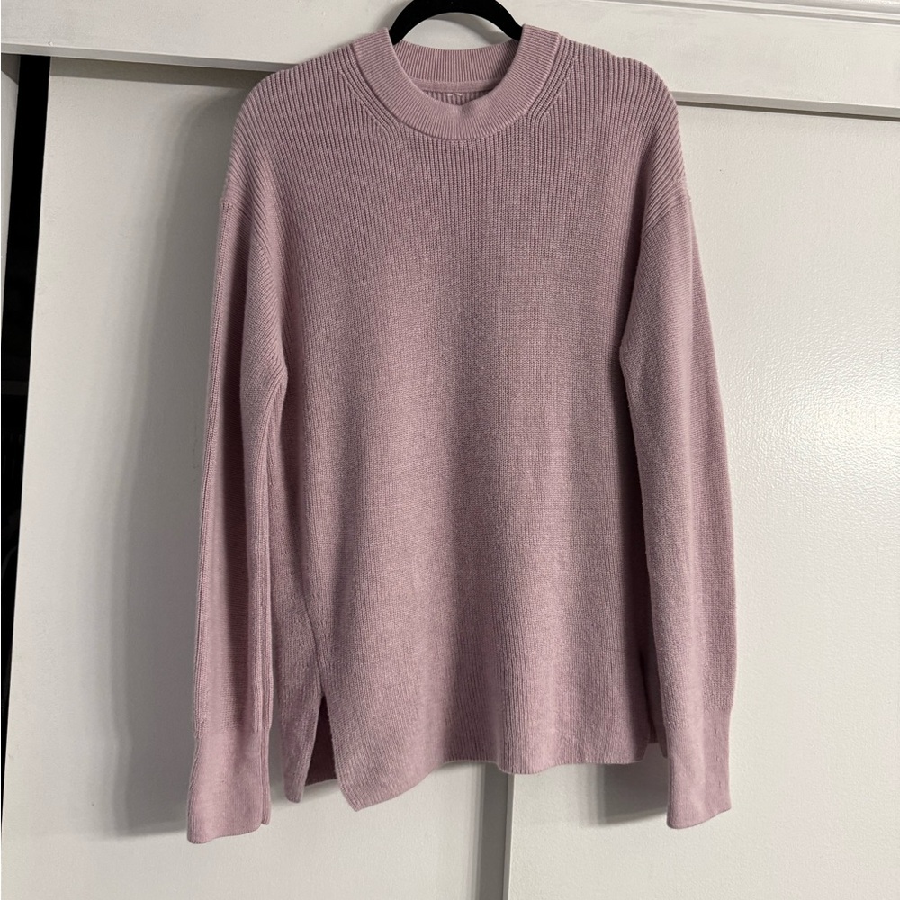 lululemon dusk pink merino wool sweater